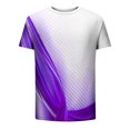 thumbnail image 5 of Qertyioot T-Shirt à Manches Courtes pour Hommes, Col Rond, Imprimé, Entraînement Physique, Sport, en Solde, 5 of 5
