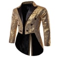 thumbnail image 5 of Costume pour Homme Paillettes Brillantes Col Rabattu Bal Queue-de-Pie Smoking, 5 of 5