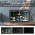 thumbnail image 4 of Geevon Weather Station Wireless Indoor Outdoor Thermometer, Large Color Display Digital Forecast Station Weather Thermometer with Barometer, USB Charging Port and Adjustable Backlight, 4 of 10