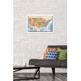 thumbnail image 3 of Map - USA Wall Poster, 22.375" x 34" Framed, 3 of 4
