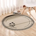 thumbnail image 1 of Tyidzon Door Mat Round Carpet Living Room Coffee Table Blanket Bedroom Bedside Blanket Cloakroom Rocking Chair Floor Mat, 1 of 6