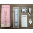 thumbnail image 4 of Tondeuse pour Femmes à Double Tête avec Chargement USB, Lames Rondes Doubles pour Zones Sensibles, Épilateur Étanche IPX7, Tondeuse en Acier Inoxydable pour Parties Intimes, Comprend Brosse et USB, 4 of 6