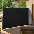 thumbnail image 2 of Outsunny 118" x 71" Retractable Side Awning Folding Privacy Screen Black, 2 of 10