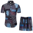 thumbnail image 2 of Men‘s Summer 2-Piece Beach Printed Short Sleeve Shirts & Shorts Pants Sets Note Please Buy One Or Two Sizes Larger, 2 of 3