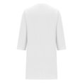 thumbnail image 4 of Gspmoly Robes Décontractées pour Femmes, Femmes Manches 3/4 Col Rond Bouton Robe Longueur Genou Robes Formelles pour Femmes Offres Hebdomadaires, 4 of 5