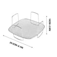 thumbnail image 3 of Lksixu Stainless Steel Frying Pan, Baking Rack, Steaming Rack, Vegetable Dehydration Rack, Barbecue Net Accessories, Bread Rack Kitchen Gadgets, 3 of 7