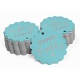 thumbnail image 2 of Inkdotpot Rose Gold Foil Paper Hang Tags Happy Birthday Favor Tags 50 Piece, 2 of 6