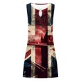 thumbnail image 4 of Dvkptbk Robes Drapeau Américain pour Femmes Été Plage Sans Manches Robe d'Été Évasée Décontractée Ample Robe T-Shirt - Soldes d'Été Liquidation, 4 of 5