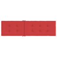 thumbnail image 3 of vidaXL Coussin de Chaise Longue Rouge (75+105)x50x4 cm, 3 of 5