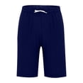 thumbnail image 3 of Plebaso Mens Shorts Summer Beach Shorts with Drawstring Solid Color Lightweight Vacation Pocket Shorts, 3 of 6