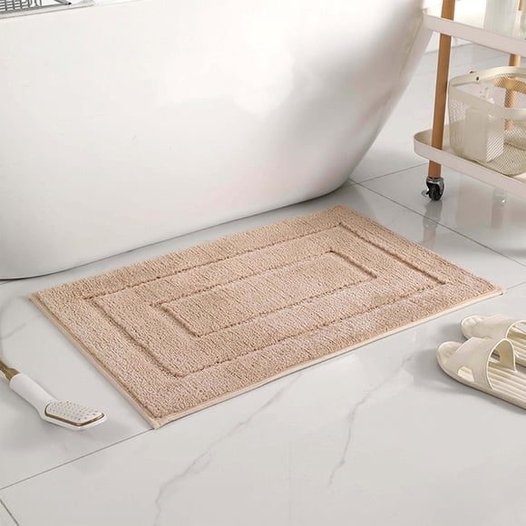 EGNMCR Bathroom Rugs, Rugs for Living Room, Area Rug, Bath Mat Rectangular Lattice Flocking Floor Mat Bathroom Absorbent Bathroom Floor Mat Entrance Door Living Room NonSlip Carpet flock blanket