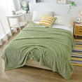 thumbnail image 2 of Solid Color Flannel Blanket Gift Gift Velvet Conditioning Blanket Casual Cover Blanket Solid Color Blanket 78.74X47.24 Inches, 2 of 6