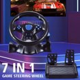 thumbnail image 2 of Volant de Course avec Manette à Vibrations et Pédale pour Nintendo Switch, PS4, Xbox One et Simulateur de Jeu sur PC, 2 of 7