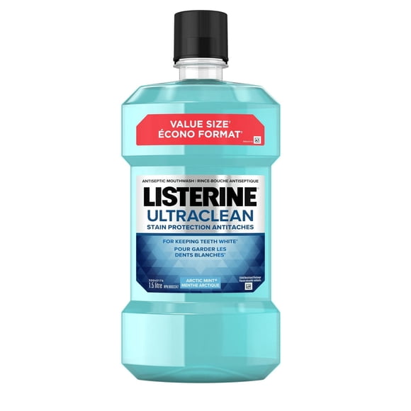 Listerine Ultraclean Stain Protection, Antiseptic Mouthwash, 1.5L