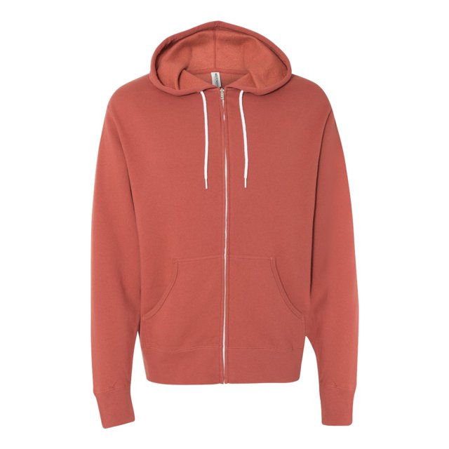 Independent Trading Co. Sweat à Capuche Léger Unisexe à Fermeture Éclair Complète, TG, Rouille