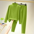 thumbnail image 2 of FAIWAD Ensemble de sous-Vêtements Thermiques pour Femme, Col Roulé, Haut à Manches Longues avec Pantalon Long, Extensible, Ensemble de sous-Vêtements Confortable, 2 of 3