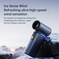thumbnail image 2 of JISULIFE Portable Turbo Fan - 100-Speed Adjustable, 9000mAh Rechargeable, LED Display, Metal Shell with Accessories, 2 of 8