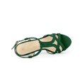 thumbnail image 4 of BLISSFUL STEP Women T Strap Slingback Platform Stiletto Heel Sandals Emerald Green 9, 4 of 7