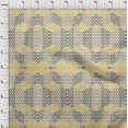 thumbnail image 4 of oneOone Cotton Silk Yellow Fabric Geometrical Craft Projects Decor Fabric Printed By The Yard 42 Inch Wide, 4 of 4