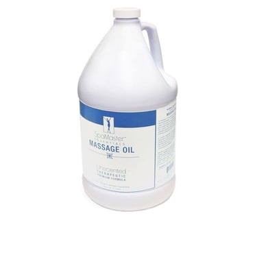 Master Massage - Organic, Unscented, Vitamin-Rich and Water-Soluble Massage Oil - 1 Gallon