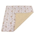 thumbnail image 2 of Highchair Floor Mat, Waterproof Food Spill Mess Mat Portable Soft Washable Cartoon Polyester Cute  for Picnic for Baby, 2 of 7