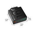 thumbnail image 4 of 8-Port USB Charger Station with 4 USB-C & 4 USB-A Ports, Smart Fast Charging Hub for Multiple Devices, Compatible with iPhone Android Tablet Smartwatch, Office Home Travel Accessories, 4 of 8