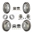 thumbnail image 1 of Transit Auto Ensemble de Roulement de Moyeu avant Arrière avec Rotor de Frein à Disque et Pad (10 Pcs) pour Voiture 2007 Chevrolet Silverado 1500 GMC Sierra avec Anneau de Frein RWD 9-1/2 Pouces avec Freins Arrière Tambour KBB-112459, 1 of 10
