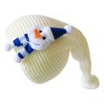 thumbnail image 2 of Children Christmas Hat Cartoon Pattern Knitted Santa Hat Christmas Knitted Hat for Winter, 2 of 4