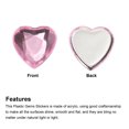 thumbnail image 4 of Unique Bargains 40 Pcs Acrylic Flat Back Rhinestones 20mm/0.8 Inch Heart Artificial Gemstone for Crafts Jewelry Making Light Pink, 4 of 7