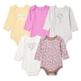 thumbnail image 1 of George Baby Girls' Bodysuit 5-Pack, 1 of 2