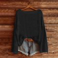 thumbnail image 3 of WZXFASHION Chandail en Tricot pour Femmes, Mode, Manches Longues, Col Rond, Blouse, Couche Chaude d'Hiver, Haut, Quotidien, Sorties, Chemises, Solde, Liquidation, 2025, Chandail de designer, 3 of 3