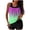 Purple, variant on Moxiu Women's Two Piece Tankini Swimsuit Gradient Blouson Tank Top High Waist Boyshorts Bathing Suit for Summer Beach Swimming Surfing Multicolor,XL