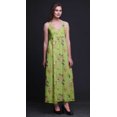 thumbnail image 4 of Bimba Robe Longue Maxi à Bretelles Spaghetti Ajustables Imprimée d'Oiseaux, Tenue de Plage d'Été - Très Petit, 4 of 5
