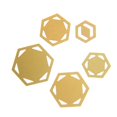 thumbnail image 1 of MasteelfCA 5 Pcs Modèles Hexagonaux de Quilting Patchwork Broderie Modèle Fait Main Outil de Couture DIY, 1 of 7