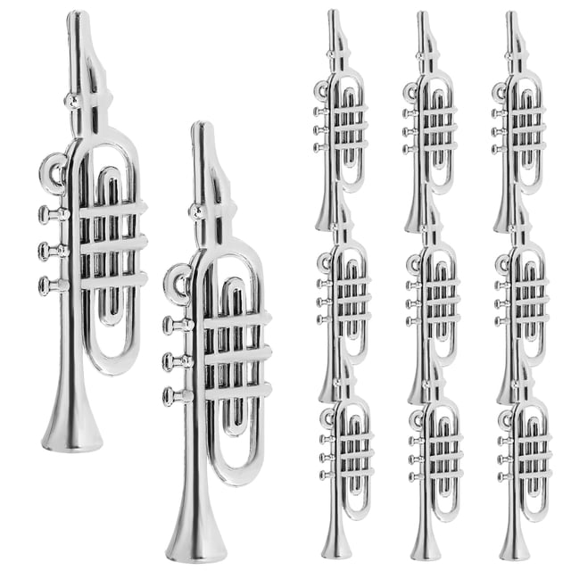 Miangastore 20 Pcs Mini Instrument de Musique en Plastique Modèle Noël Bricolage Ornement d'Instrument Cadeau de Fête