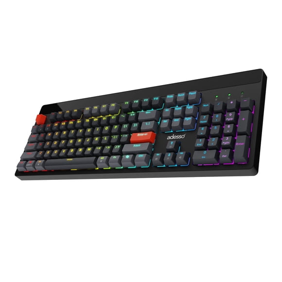 Adesso EasyTouch 1300 Multi-OS RGB Mechanical Full-Size Keyboard with CoPilot AI