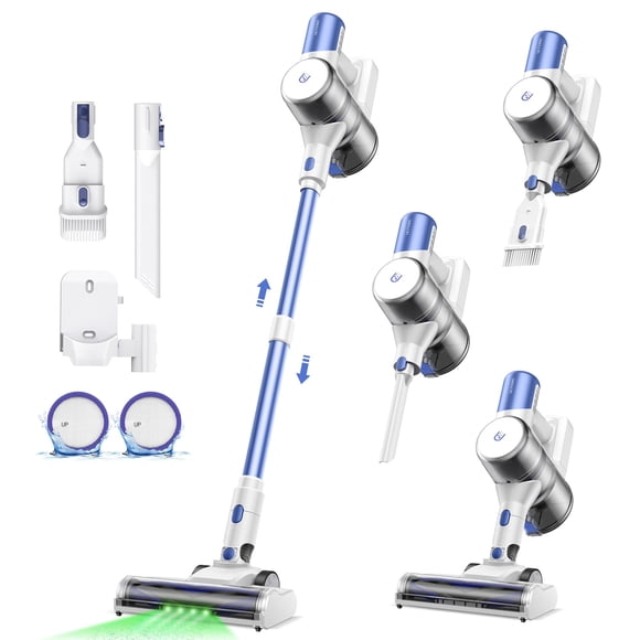 Ultenic U10 Ultra Cordless Stick Vacuum Cleaner, 450W Motor, 30KPa Suction, Max 40mins Runtime, Anti-Tangle Brush, 1L Dustbin Capacity, Stick Vacuum