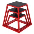 thumbnail image 2 of GloryStar Plyometric Jump Box Set, 12/18/24 Inch Heavy-Duty Steel Plyo Platforms with Anti-Slip Surface for Home Gym, 2 of 9