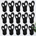 thumbnail image 2 of 25 Pcs Plastic Towel Clips Bright Color Multi-purpose Windproof Clothespin Clothes Drying Hanger for Clothesline Utility (Black), 2 of 9