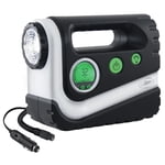 Slime 40047 Tire Inflator Portable car Air compressor Rugged Inflate Right Automatic Shut Off with Digital 99 PSI Display Long Hose and LED Light 12V 4 Min Inflation Black