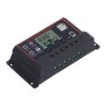 thumbnail image 4 of Contrôleur de Charge Intelligent, Régulateur de Batterie de Panneau Solaire 12V 24V Adaptatif 5V 1A Sortie USB Réglable 3 Étages PWM LCD Affichage pour le Système de Production d'Énergie Rouge, 4 of 8