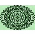 thumbnail image 1 of Ahgly Tapis Rectangulaire Lavable en Machine Intérieur Transitionnel Vert Forêt Foncé, 5 Pieds x 8 Pieds, 1 of 7