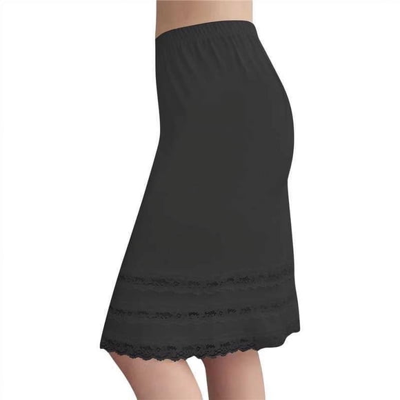 Kaemgyyd Half Slip for Women Under Dresses Lace Tiered Knee Length Underskirt Short Half Slips for Underskirt Slip Dress