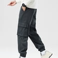 thumbnail image 4 of Dagugfen Pantalon Cargo pour Hommes à Cordon, Taille Élastique, Ample, Décontracté, Plein Air, Escalade, Randonnée, Pantalon à Multiples Poches, 4 of 8