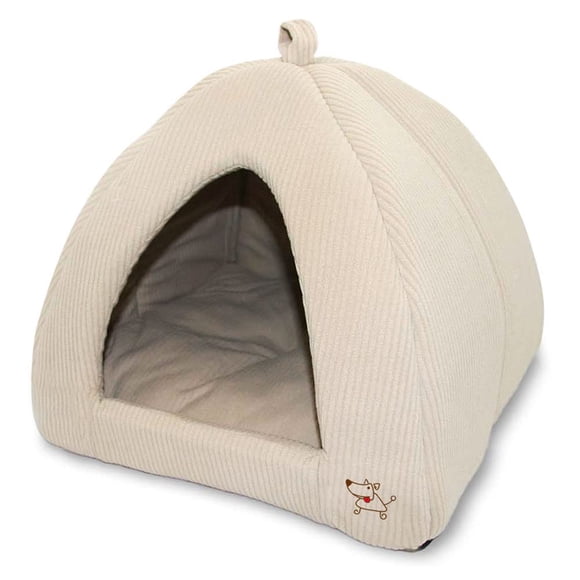 Pet Tent - Soft Bed for Dog and Cat, Best Pet Supplies, Medium, Corduroy Beige