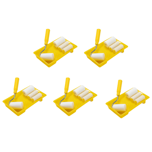 30 Pcs Mini Rouleau de Peinture en Mousse Kit de Décoration de Peinture 2 Pouces Petit pour Réparation de Peinture Murale Pinceau