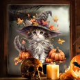 thumbnail image 4 of Birdeem Halloween Window Stickers, Halloween Witch Hat, Halloween Witch Hat Pumpkin Maple Leaf Pattern Window Sticker, Cute Witch Hat, Halloween Stickers for Pumpkins, Cute Halloween Stickers, 4 of 6