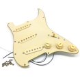 thumbnail image 2 of 3X Guitare Électrique Pickguard Pickups Pré-Câblée Assemblage de Plaque SSS Jaune, 2 of 8