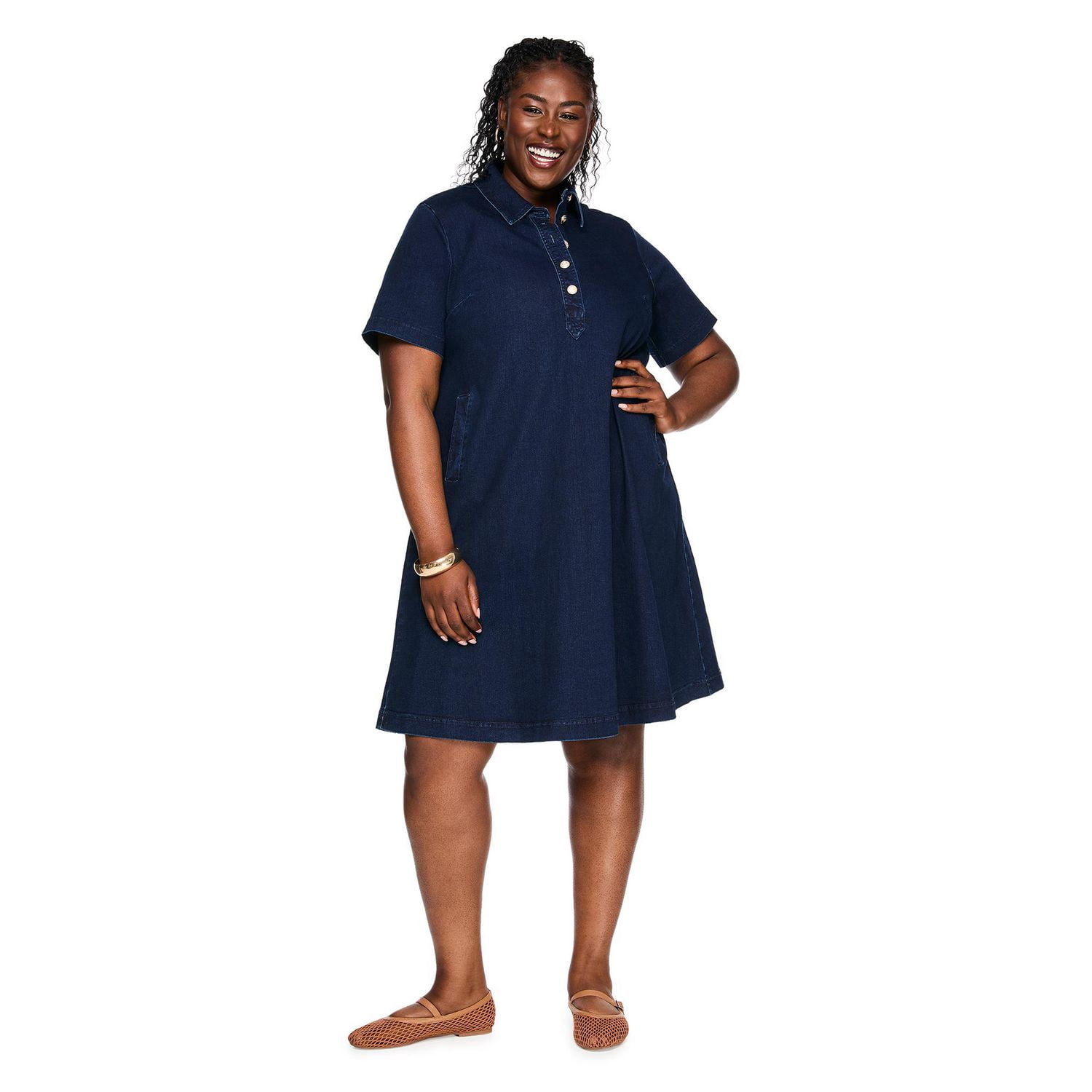 Robe en denim Lane Bryant Plus pour femmes
