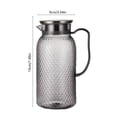thumbnail image 3 of weibbin Jug Plastic Juices Pitcher PC High Temperature Proof Bar KTV Beverage Jug For Restaurant Fruit Tea 1L, 3 of 6